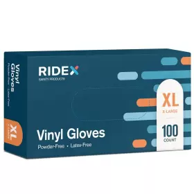 445023651625 MEDICAL Disposable Gloves Latex Powder Purp