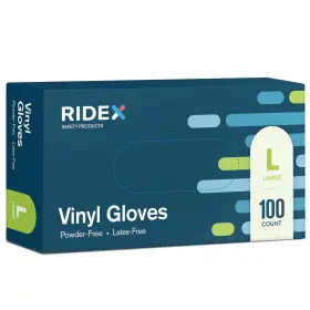 445023884870 MEDICAL Disposable Gloves Latex Powder Purp