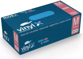 445037546542 MEDICAL Disposable Gloves Latex Powder Purp