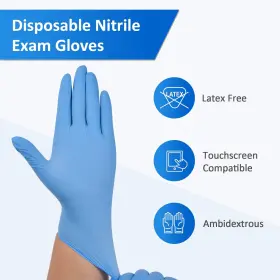 313114761713 MEDICAL INDUSTRIES Nitrile Exam Gloves Mil Latex #2