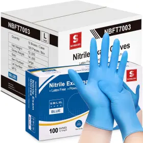 705353122279 MEDICAL INDUSTRIES Nitrile Exam Gloves Mil Latex