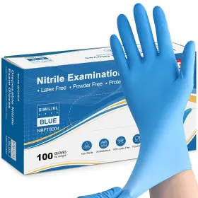 NBFT8003 MEDICAL INDUSTRIES Nitrile Exam Gloves Mil Box Tex