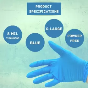 GLNMPFL8-XL-2 MEDICALMARTBYMAIL Mil Medical Nitrile Latex
