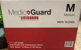 LIF-1000M MEDICGUARD Gloves Powder Ambidextrous
