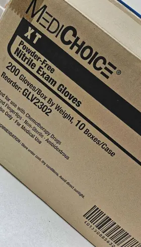 210GZN32AB MEDICHOICE Gloves Xt Nitrile Powder Exam Box