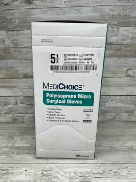 829240 MEDICHOICE Box Polysoprene Micro Surgical Gloves