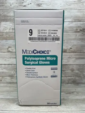 90090 MEDICHOICE Polyisoprene Micro Surgical Gloves Sterile #3