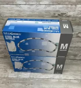 GLV2502 MEDICHOICE Steel Nitrile Exam Gloves Mfr #2