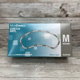 GLV4102 MEDICHOICE Stretch Vinly Exam Gloves Powder #2