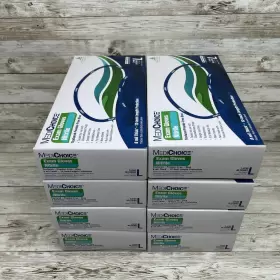 HRA8L MEDICHOICE Nitrile Exam Gloves Powder #3