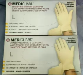 MSV603 MEDIGUARD Exam Gloves Powder Synthetic