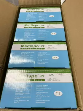 9823-PF MEDISPO Powder Latex Surgical Gloves