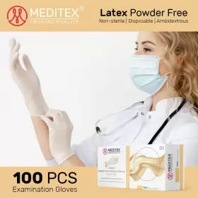 MD-LG9BX5 MEDITEX Powder Disposable Exam Latex Gloves #2