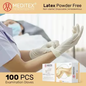 MD-LG9BX5 MEDITEX Powder Disposable Exam Latex Gloves #3