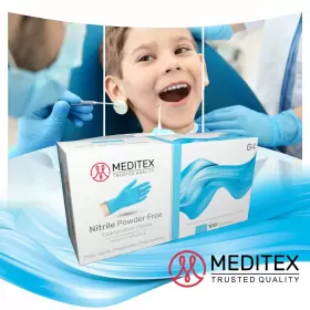 MD-NG4CS MEDITEX Disposable Exam Medical Nitrile Gloves Latex #2