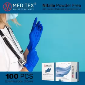 MD-NG5CS1 MEDITEX Exam Dental Medical Nitrile Gloves Powder #2