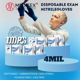 MD-NG5CS1 MEDITEX Exam Dental Medical Nitrile Gloves Powder