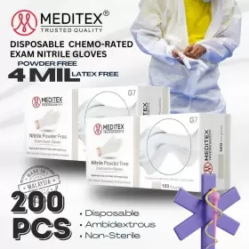 MD-NG7BX MEDITEX Exam Medical Nitrile Gloves Powder