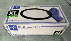 888277400606 MEDLINE Fitguard Es Nitrile Powder Exam Gloves
