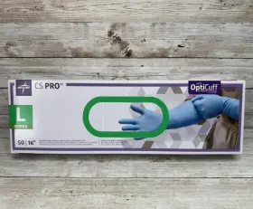 CS16L MEDLINE Pro Cuff Nitrile Exam Gloves Box