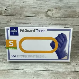 FG100S MEDLINE Fitguard Touch Nitrile Exam Gloves #2