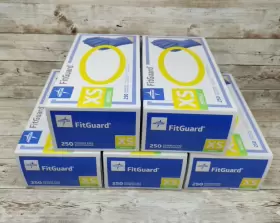 FG2500 MEDLINE Fitguard Nitrile Exam Gloves Xsmall Mfgd