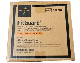 FG2501 MEDLINE Nitrile Powder Exam Gloves Fitguard