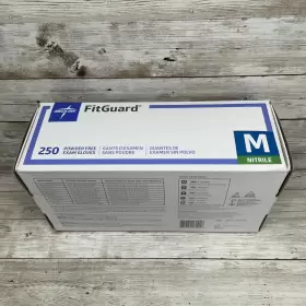 FG2502M MEDLINE Box Fitguard Exam Nitrile Gloves Powder #2
