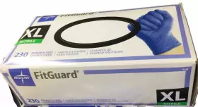 FG2504H MEDLINE Fitguard Nitrile Exam Gloves Powder #3