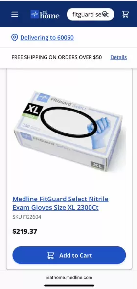 FG2604 MEDLINE Fitguard Select Nitrile Exam Gloves Medical #2