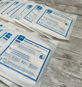 MDG5965 MEDLINE Latex Essential Surgical Gloves #2