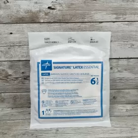 MDG5965 MEDLINE Latex Essential Surgical Gloves #3