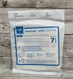 MDG5975 MEDLINE Latex Essential Surgical Gloves #3