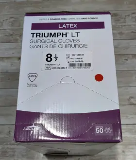 MDS108085LT MEDLINE Triumph Surgical Gloves Box