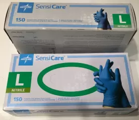 MDS2501 MEDLINE Sensicare Nitrile Gloves Box Total #2
