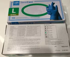 MDS2501 MEDLINE Sensicare Nitrile Gloves Box Total