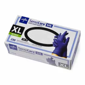 MDS2584H MEDLINE Sensicare Silk Nitrile Exam Gloves Powder