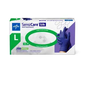 MDS2586H MEDLINE Sensicare Silk Nitrile Gloves