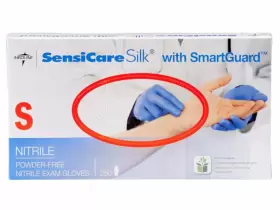 MDS7584 MEDLINE Sensicare Silk Smartguard Nitrile Exam Glove