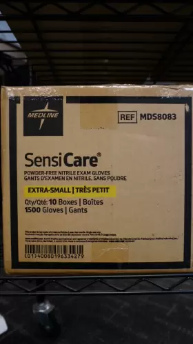 MDS8083 MEDLINE Sensicare Nitrile Gloves
