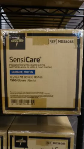 MDS8085 MEDLINE Sensicare Nitrile Gloves