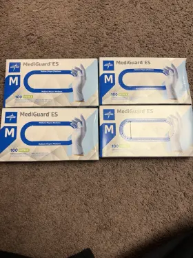 MG100M MEDLINE Mediguard Es Nitrile Powder Exam Gloves