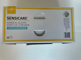 MSG1060 MEDLINE Sensicare Pi Aloe Sterile Surgical Gloves #3