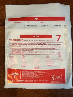 MSG4070 MEDLINE Tradition Latex Sterile Surgical Gloves