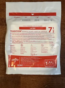 MSG4075 MEDLINE Tradition Latex Sterile Surgical Gloves