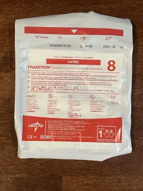 MSG4080 MEDLINE Tradition Latex Sterile Surgical Gloves