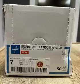 MSG5970 MEDLINE Box Latex Essential Surgical Gloves