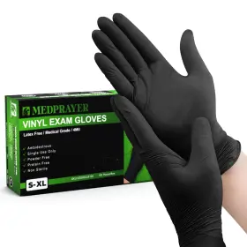 850036458951 MEDPRAYER Exam Gloves Latex Powder Mil Food Safe