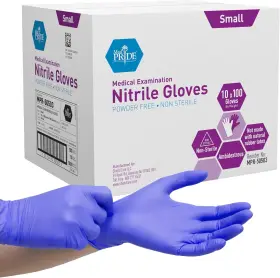 116904 MEDPRIDE Nitrile Gloves Latex Powder Disposable Exam