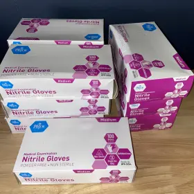313047442499 MEDPRIDE Powder Nitrile Exam Gloves Box